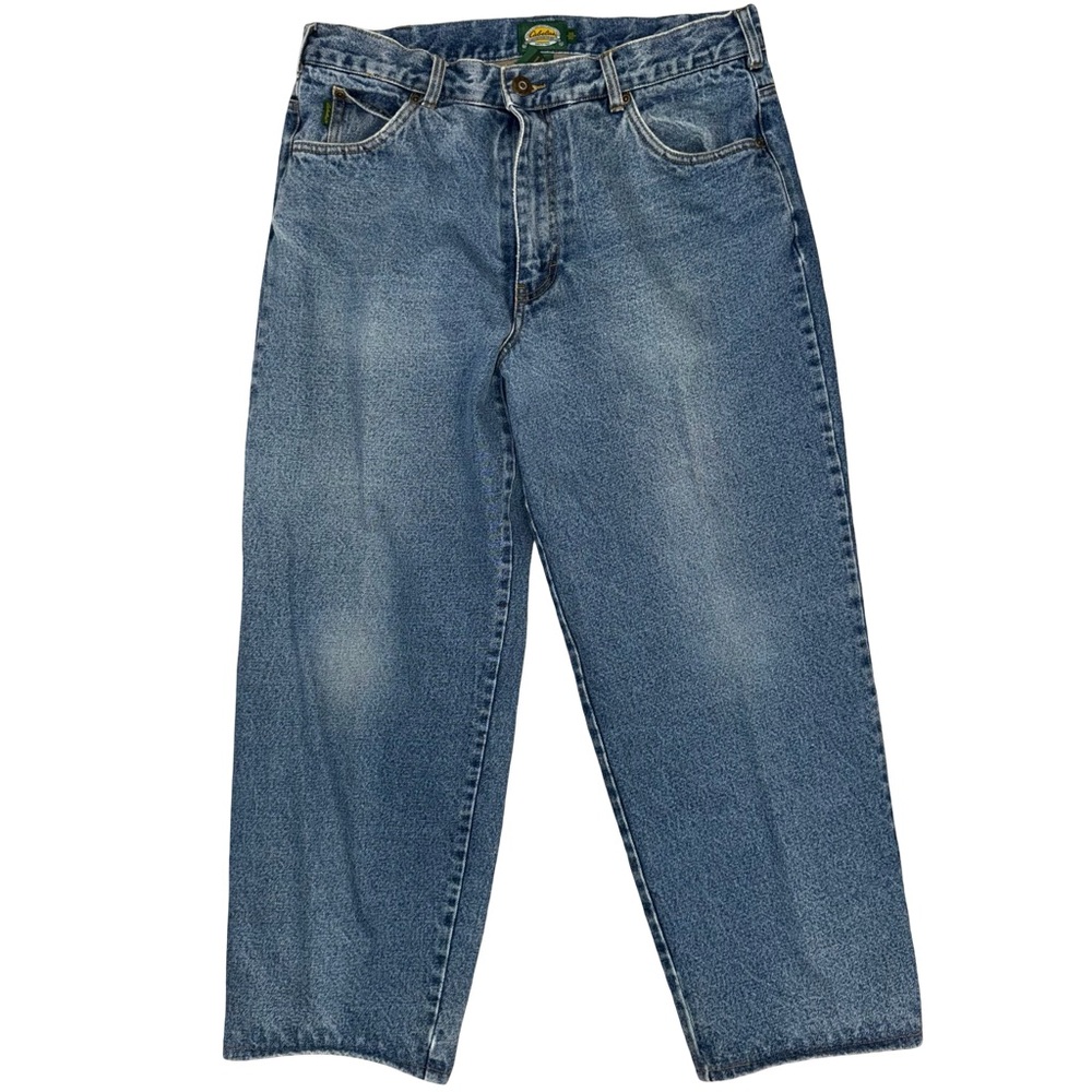 Vintage‎ Cabela’s dry pass insulated with nylon & polyester denim jeans. Size 36